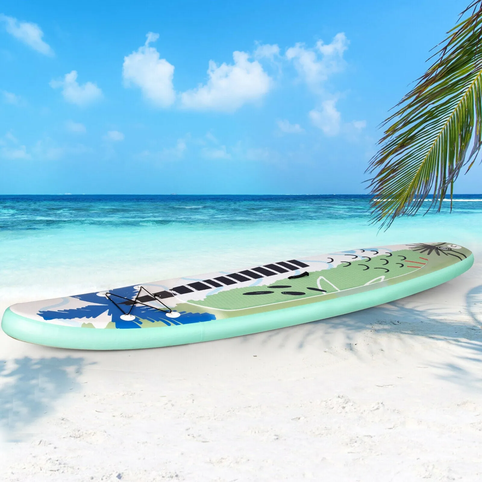 10.5FT Inflatable Stand Up Paddle Board with Non-Slip Deck