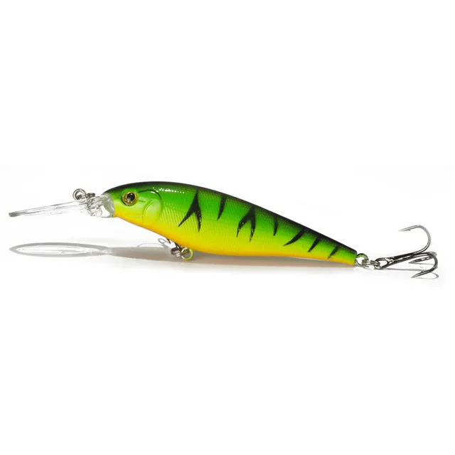 1PCS Super Quality  5 Colors 11cm 10.5g Hard Bait Minnow Fishing lures Bass Fresh Salt water 4#hook