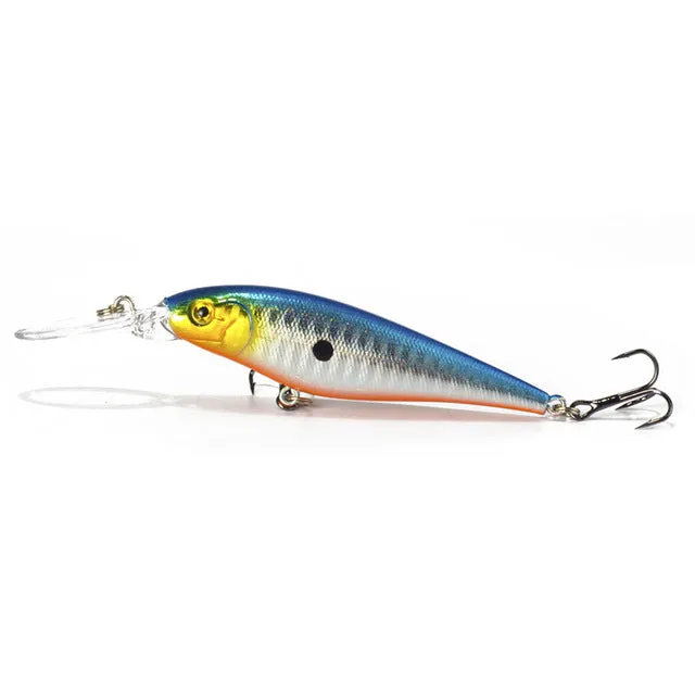 1PCS Super Quality  5 Colors 11cm 10.5g Hard Bait Minnow Fishing lures Bass Fresh Salt water 4#hook