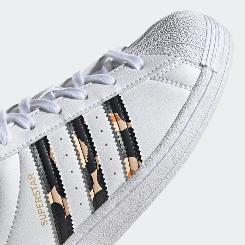 Adidas Women's Marimekko Superstar Shoes - Cloud White / Core Black / Gold Metallic