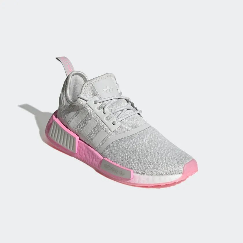 Adidas Women's NMD R1 Shoes - Grey One / Bliss Pink / Cloud White