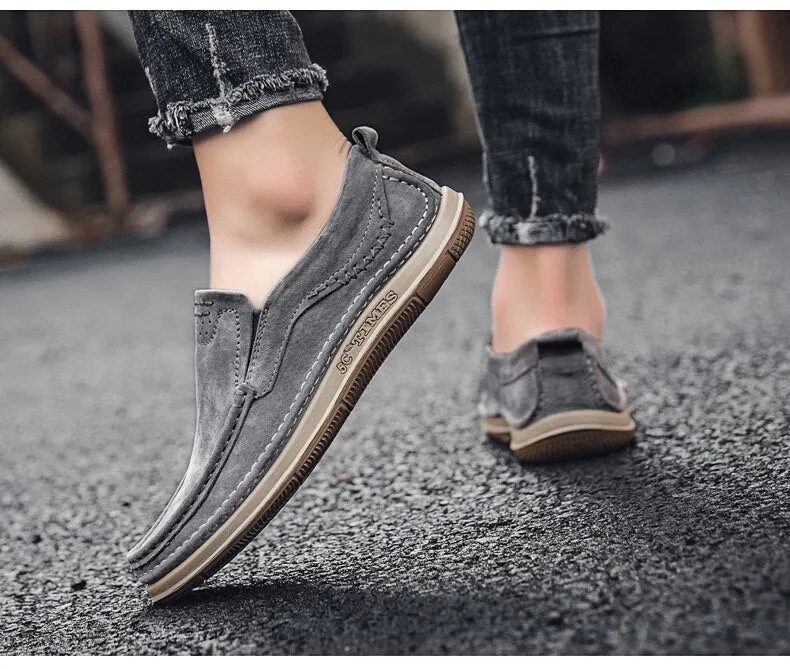 Advbridge Leather shoes men's all-match leather fashion casual shoes business shoes spring and autumn new trendy shoes men