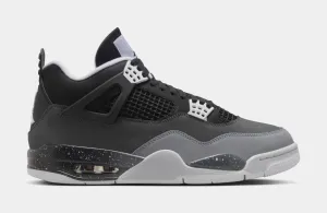 Air Jordan 4 Retro Fear Mens Lifestyle Shoes (Black/White/Cool Grey/Pure Platinum)