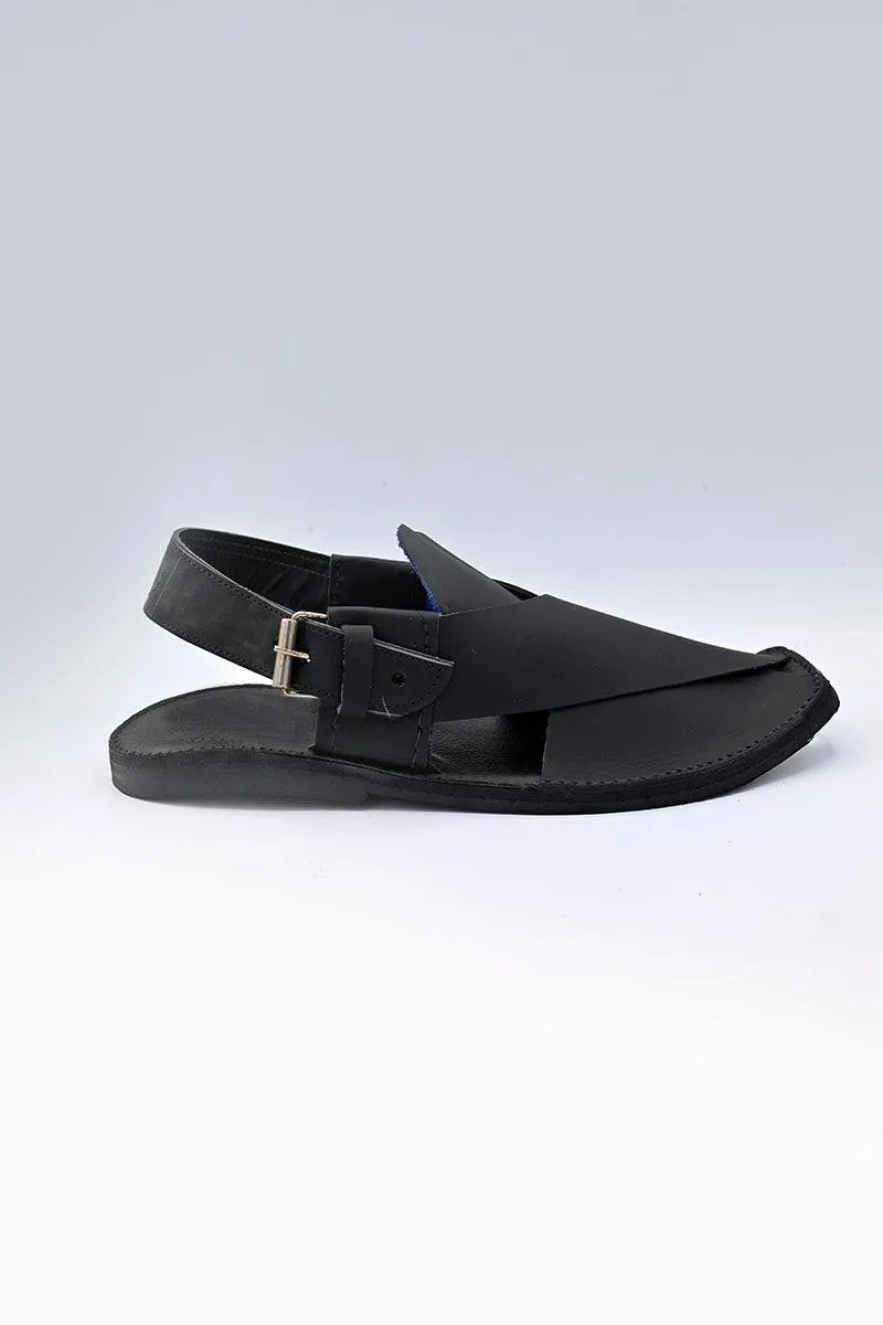 AlifYay Men Peshawri Chappal Black AY MPC03