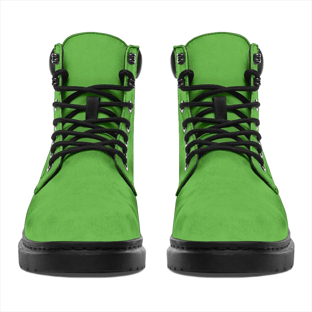 All-Season Boots_Apple Green_Micro-Suede