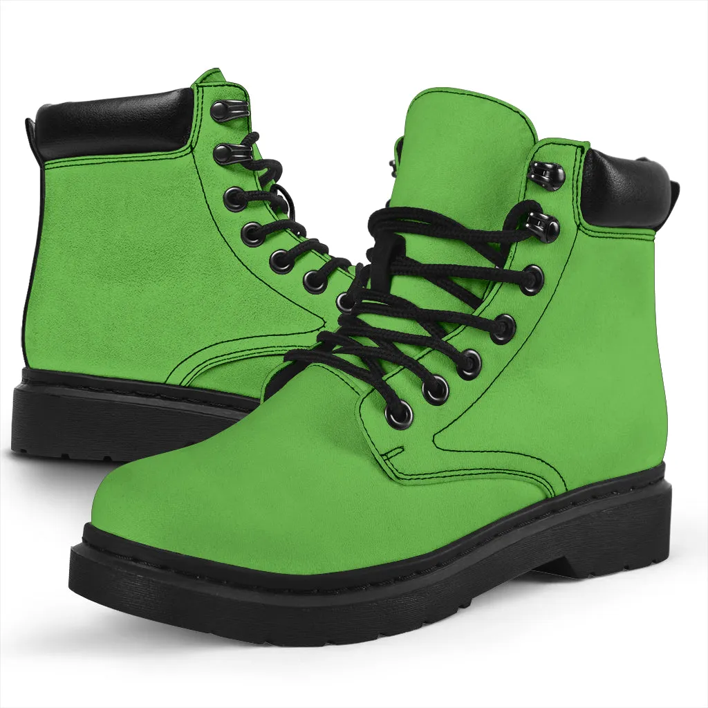 All-Season Boots_Apple Green_Micro-Suede