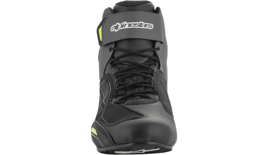 Alpinestars Faster-3 Drystar Riding Shoes Black/Gray/Yellow Fluorescent