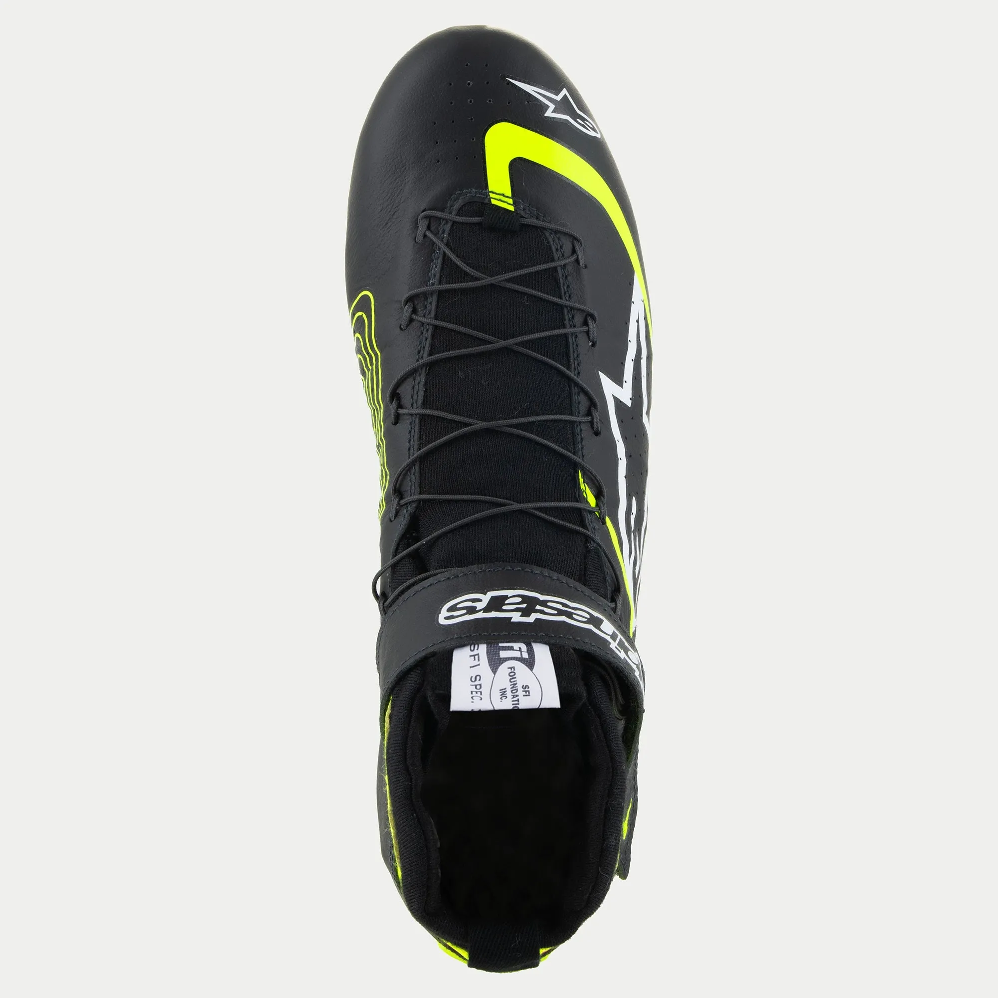 Alpinestars Tech-1 Z V3 Shoes - Black/Yellow Fluo