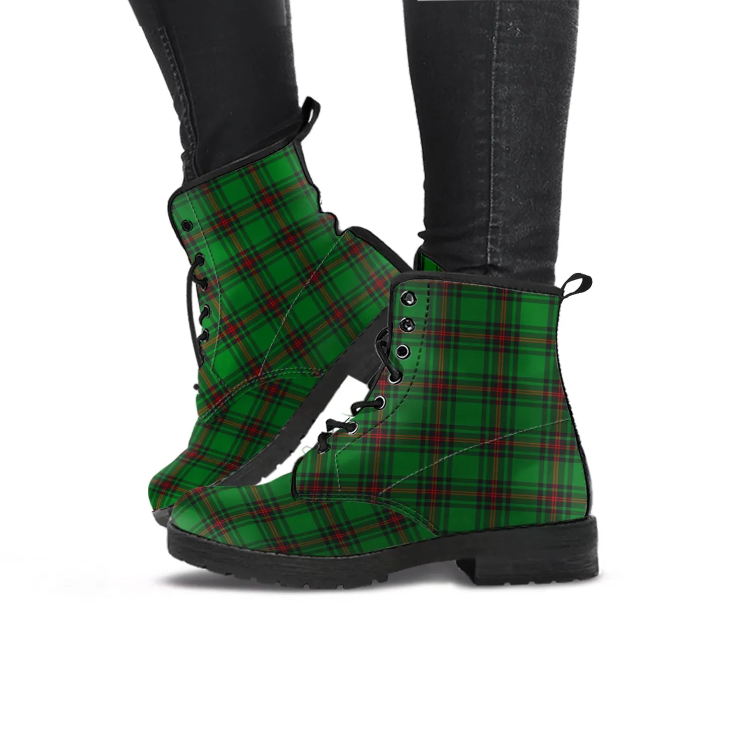 Anstruther Tartan Leather Boots