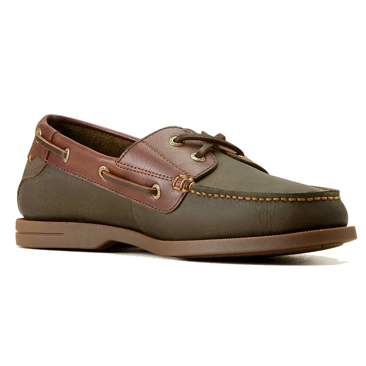 ARIAT Antigua Deck Shoes - Mens - Olive Night