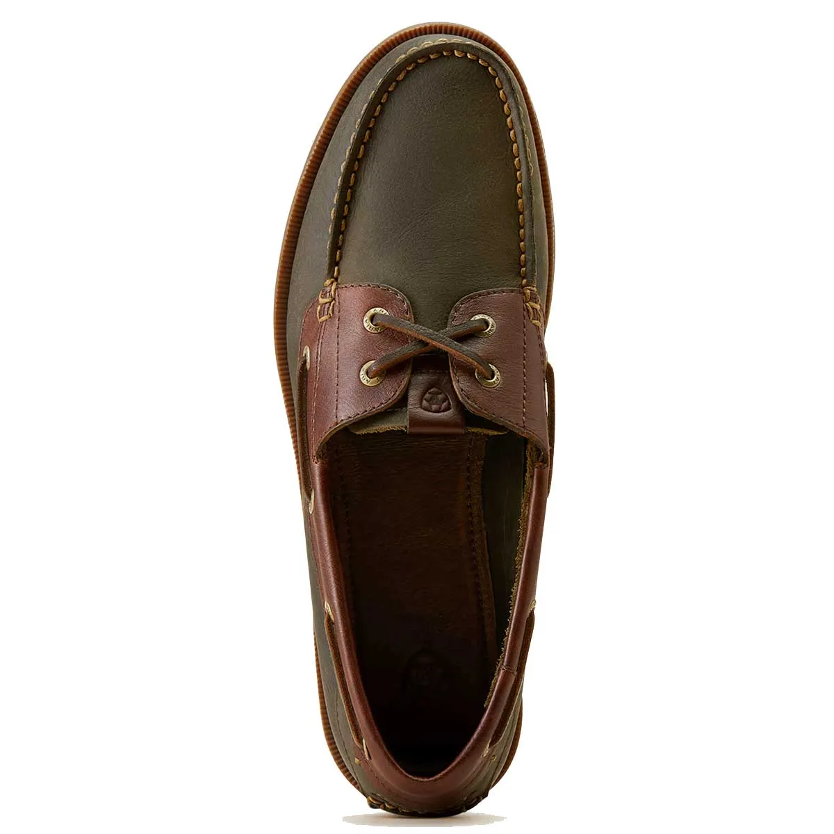 ARIAT Antigua Deck Shoes - Mens - Olive Night