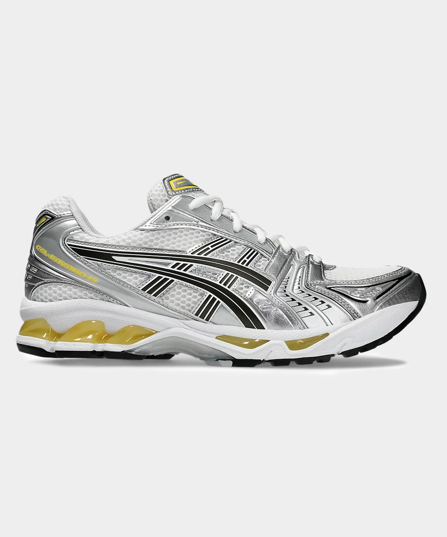 Asics Gel-Kayano 14 in White   Tai-Chi Yellow