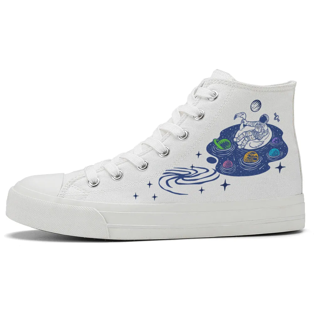 Astronaut High Top Canvas Shoes