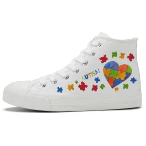 Autism High Top Canvas Shoes