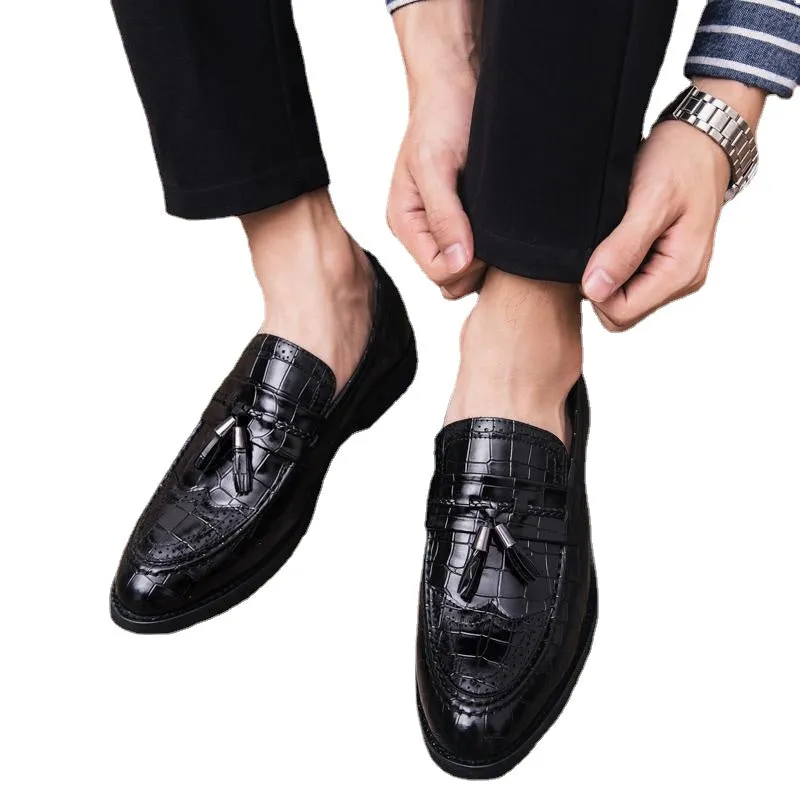 Autumn men's Korean Trend black casual shoes