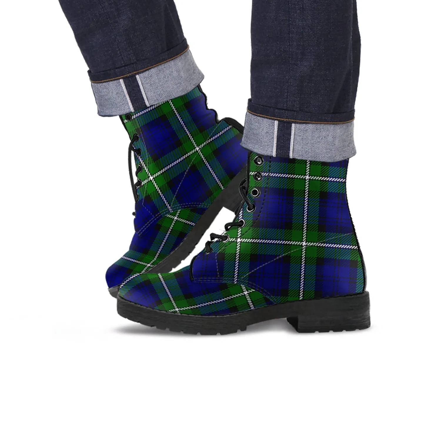 Bannerman Tartan Leather Boots