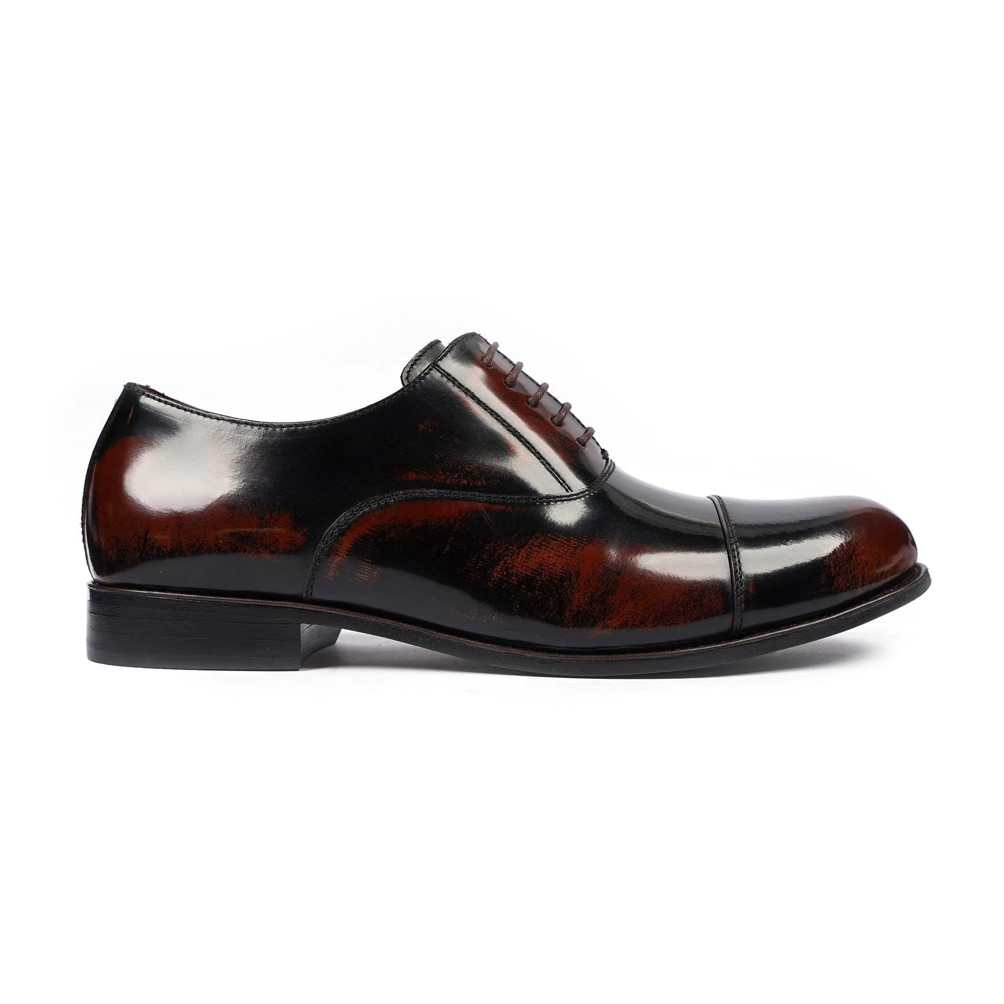 Bath - Men's Burnished Brown Box Leather Oxford Shoe