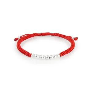 Beaded Red String Bracelet