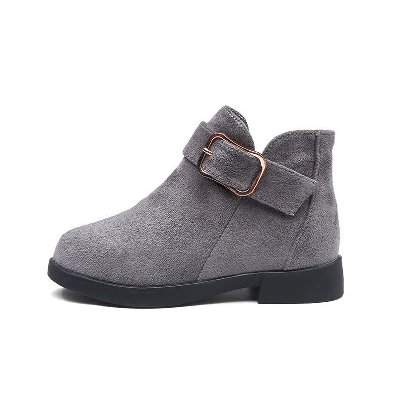 Big kids suede leather boots