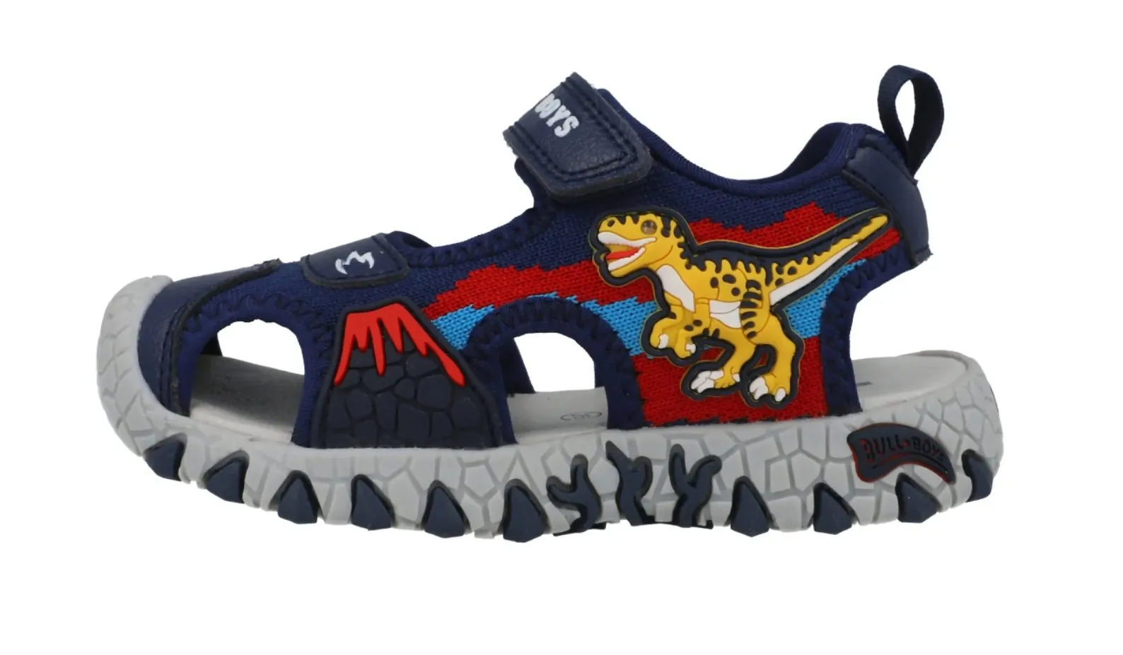 Bull BOYS Light Up Dinosaur Blue Sandals