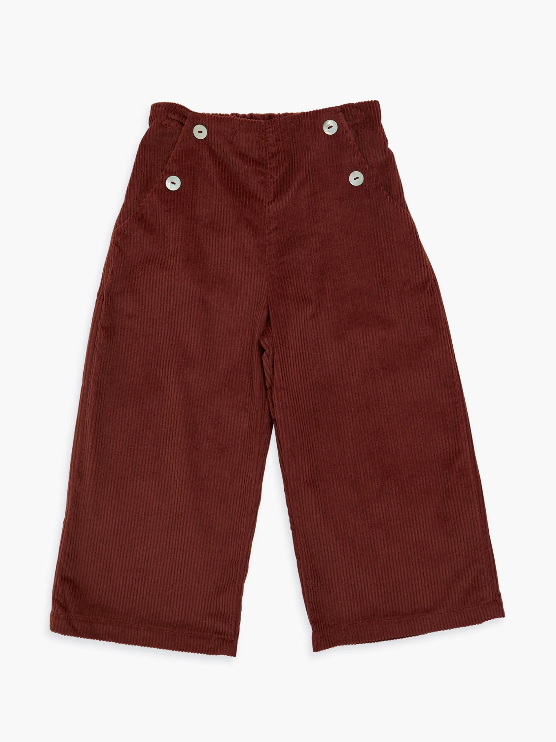 Burgundy Fleur trousers