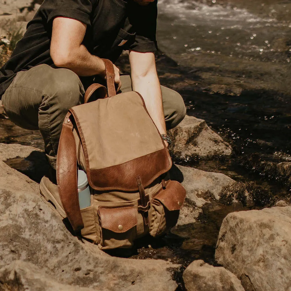 Campaign Waxed Canvas Backpack