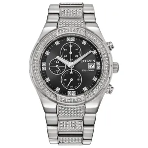 CITIZEN Eco-Drive Dress/Classic Eco Crystal Eco Mens Stainless Steel