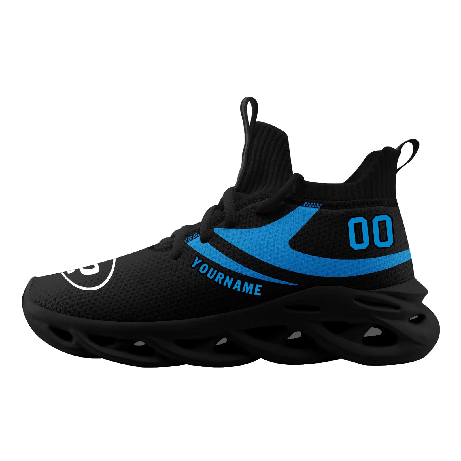 Custom Black Carolina Maxsoul Shoes Personalized Sneaker FN030-D025004-3