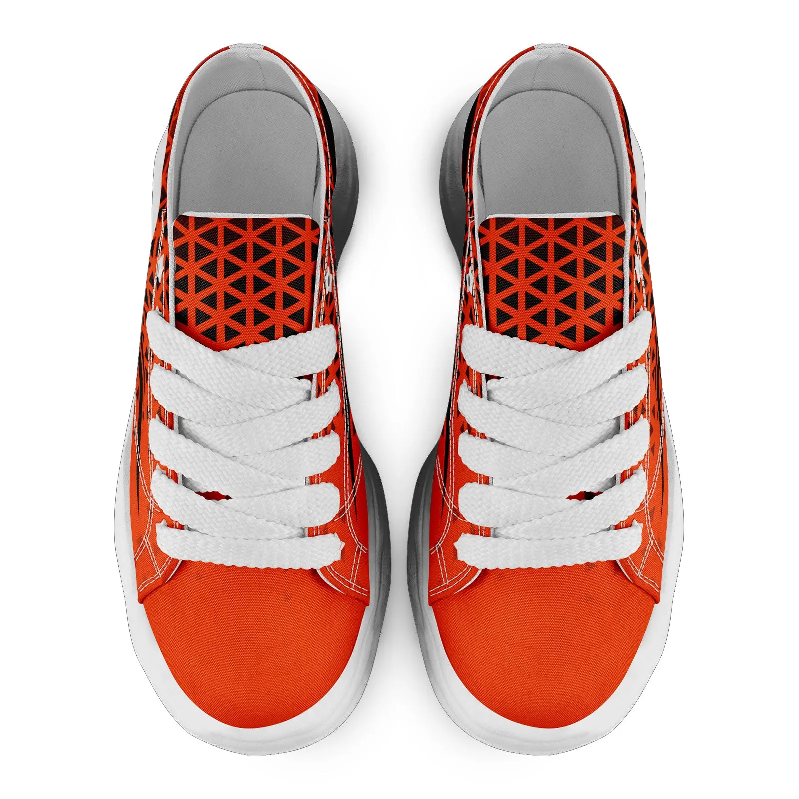 Custom Black Orange Ohio Shoes Personalized Sneaker FN038-D023003-6