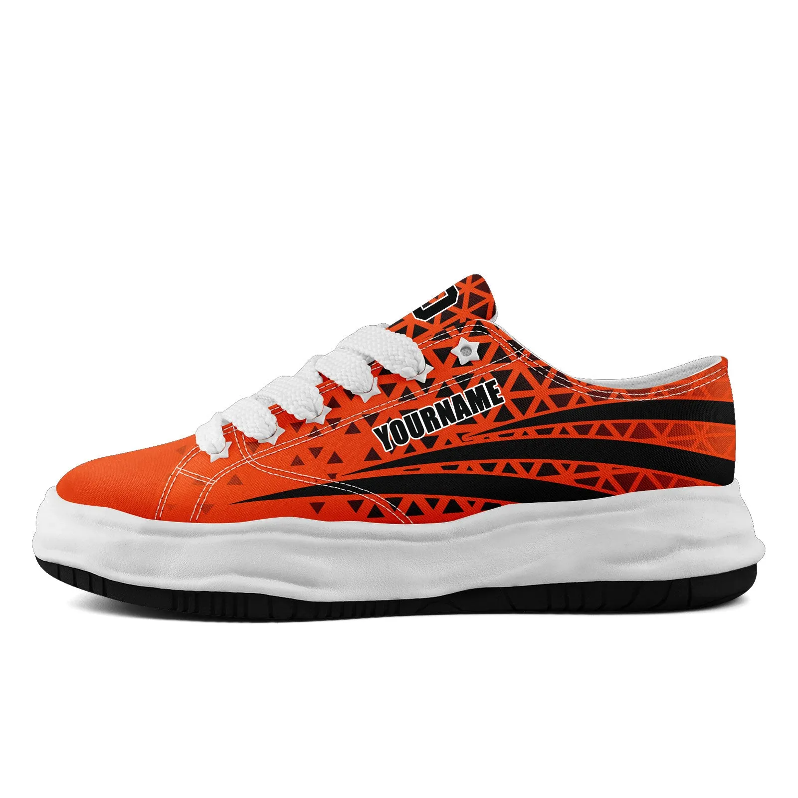 Custom Black Orange Ohio Shoes Personalized Sneaker FN038-D023003-6