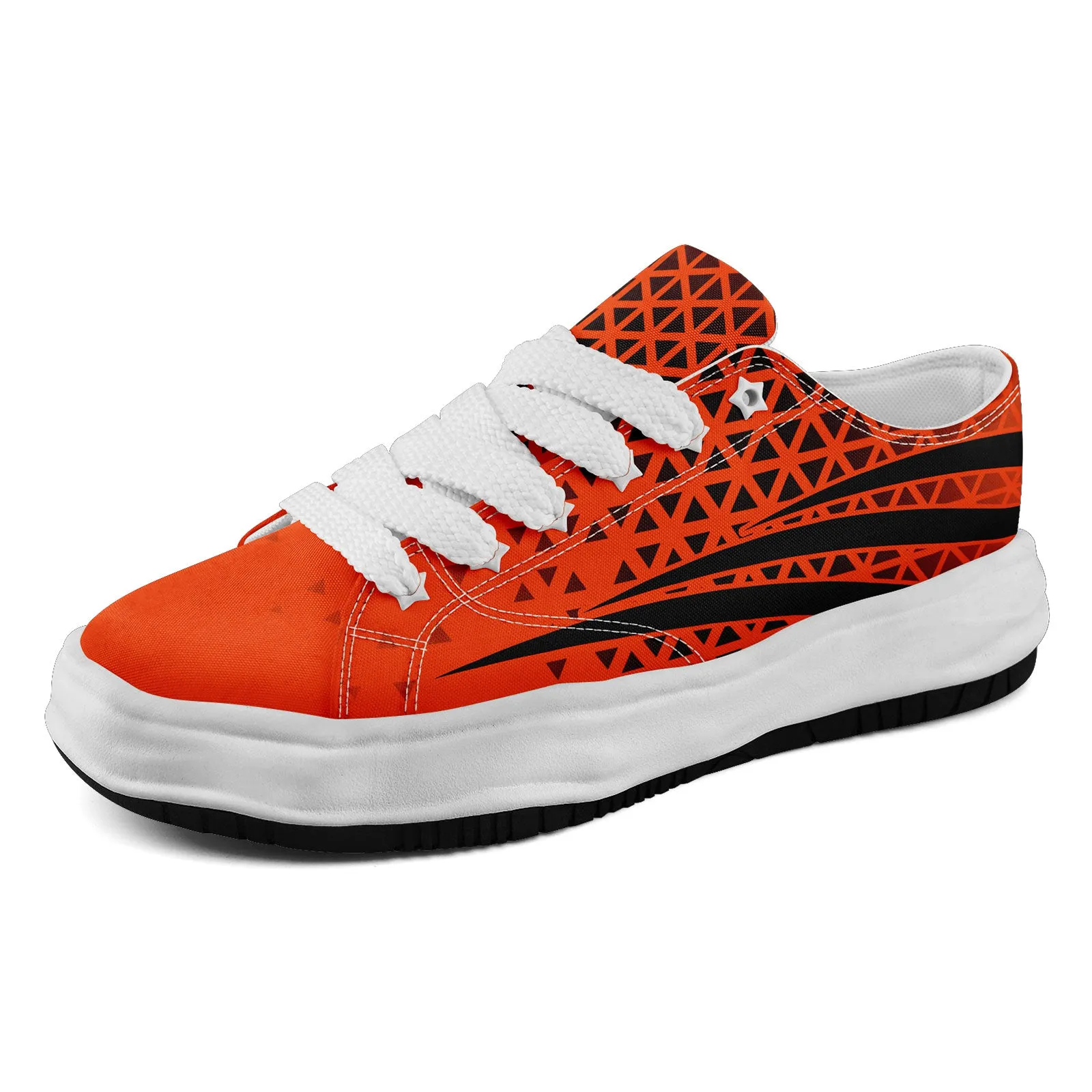 Custom Black Orange Ohio Shoes Personalized Sneaker FN038-D023003-6