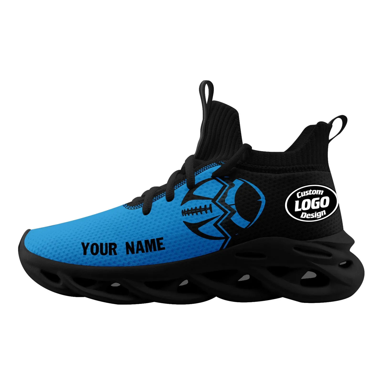 Custom Blue Black North Carolina Maxsoul Shoes Personalized Sneaker FN030A-D028017-3