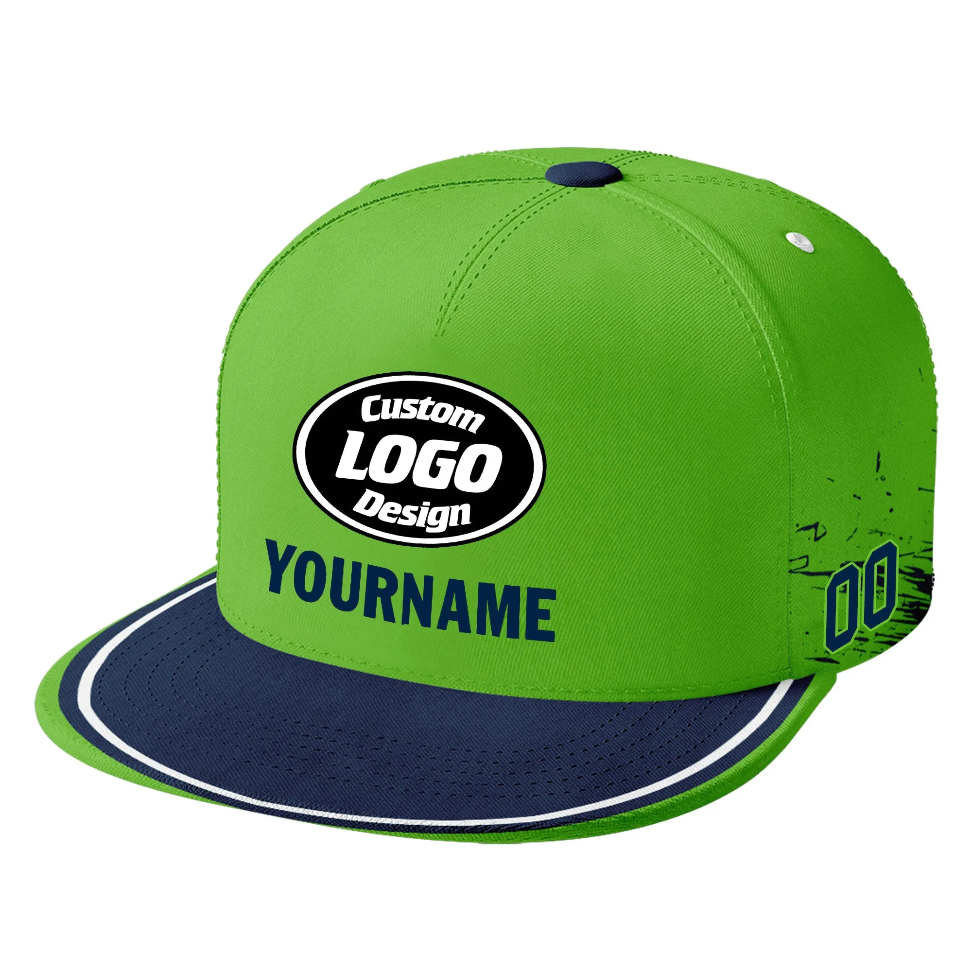 Custom Blue Green Seattle MaxSoul Shoes and Hat Combo Offer Personalized Combo ZH-D020264-27