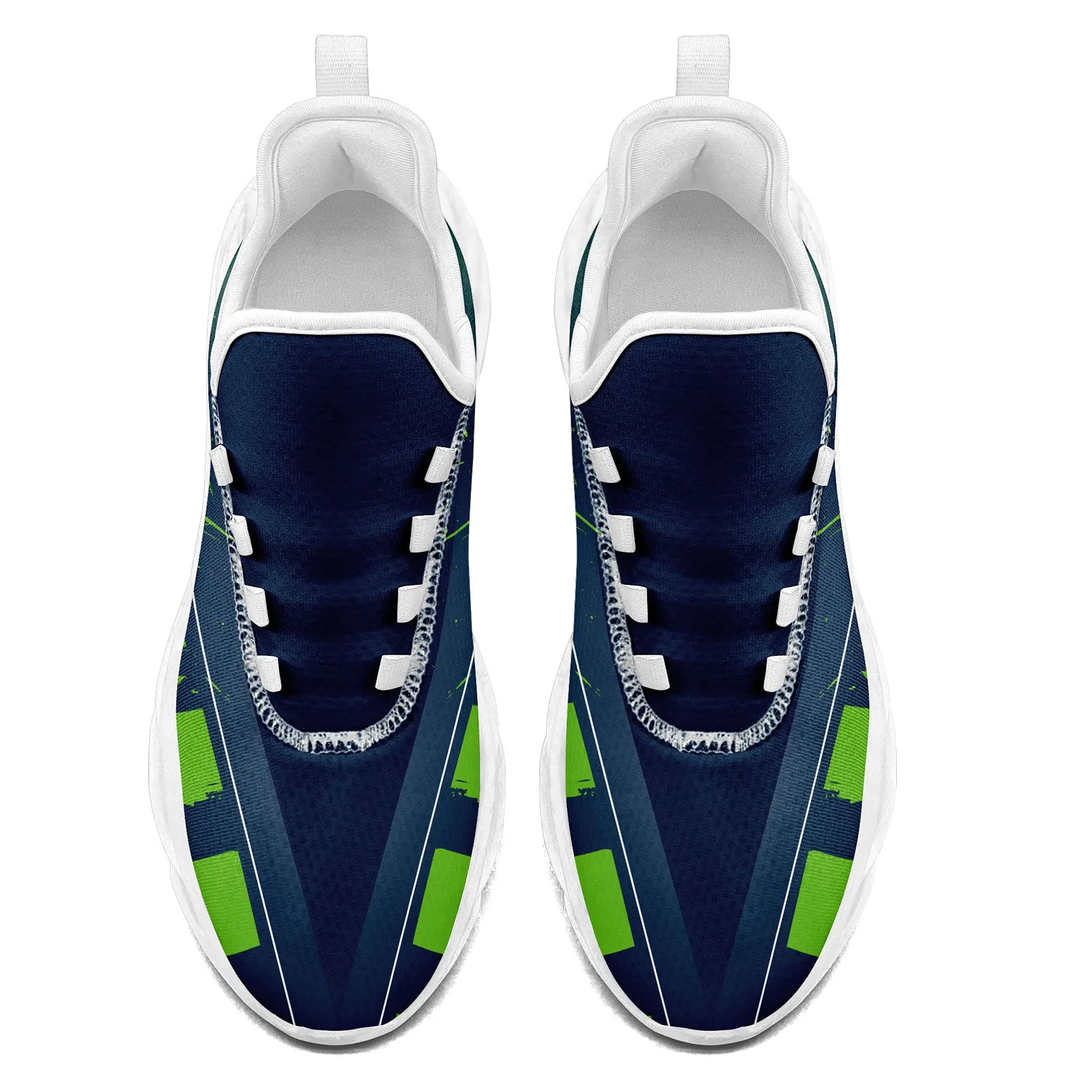 Custom Blue Green Seattle MaxSoul Shoes and Hat Combo Offer Personalized Combo ZH-D020264-27