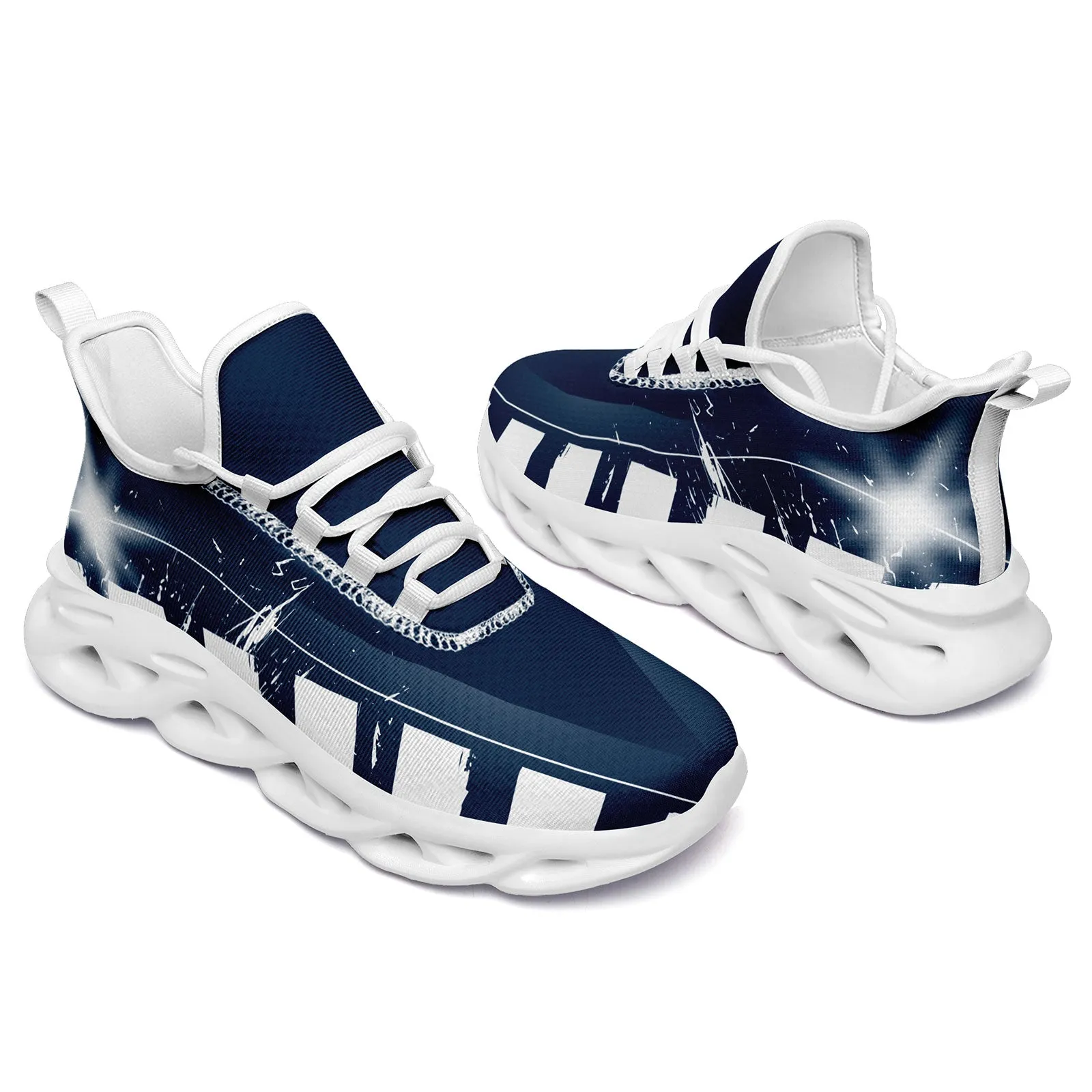 Custom Blue White Dallas MaxSoul Shoes and Hat Combo Offer Personalized Combo ZH-D020264-9