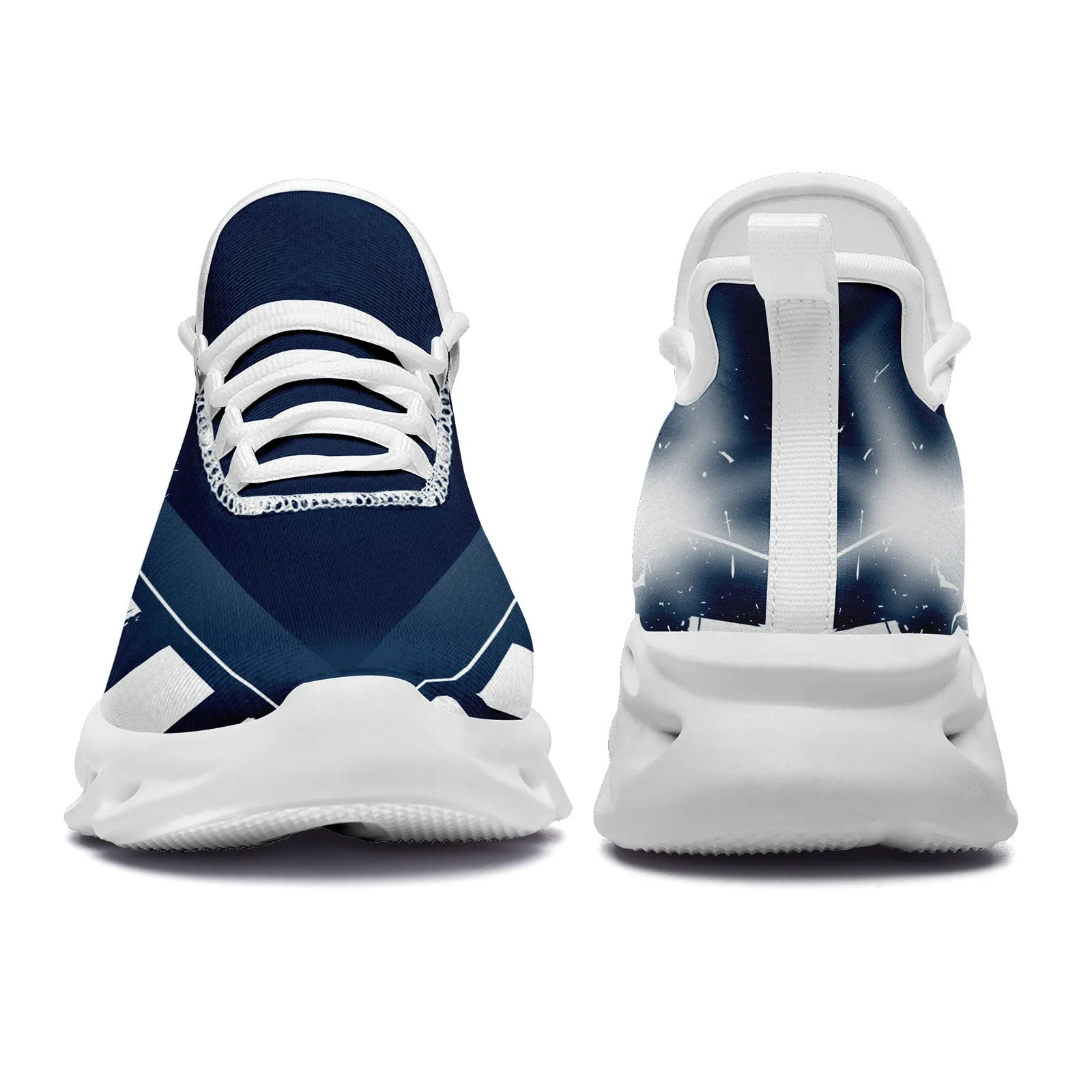 Custom Blue White Dallas MaxSoul Shoes and Hat Combo Offer Personalized Combo ZH-D020264-9