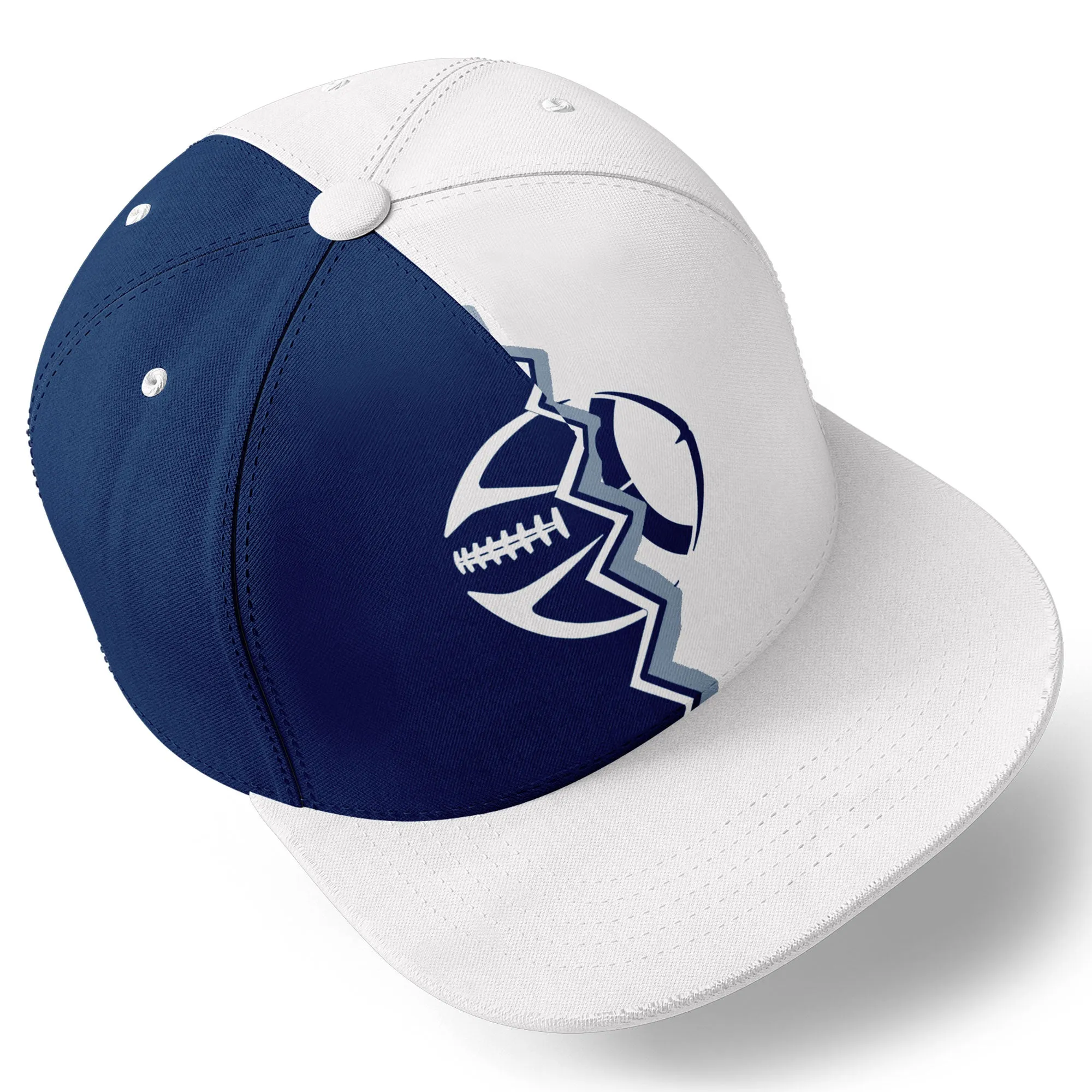 Custom Blue White Indiana MaxSoul Shoes and Hat Combo Offer Personalized Combo ZH-D028017-23