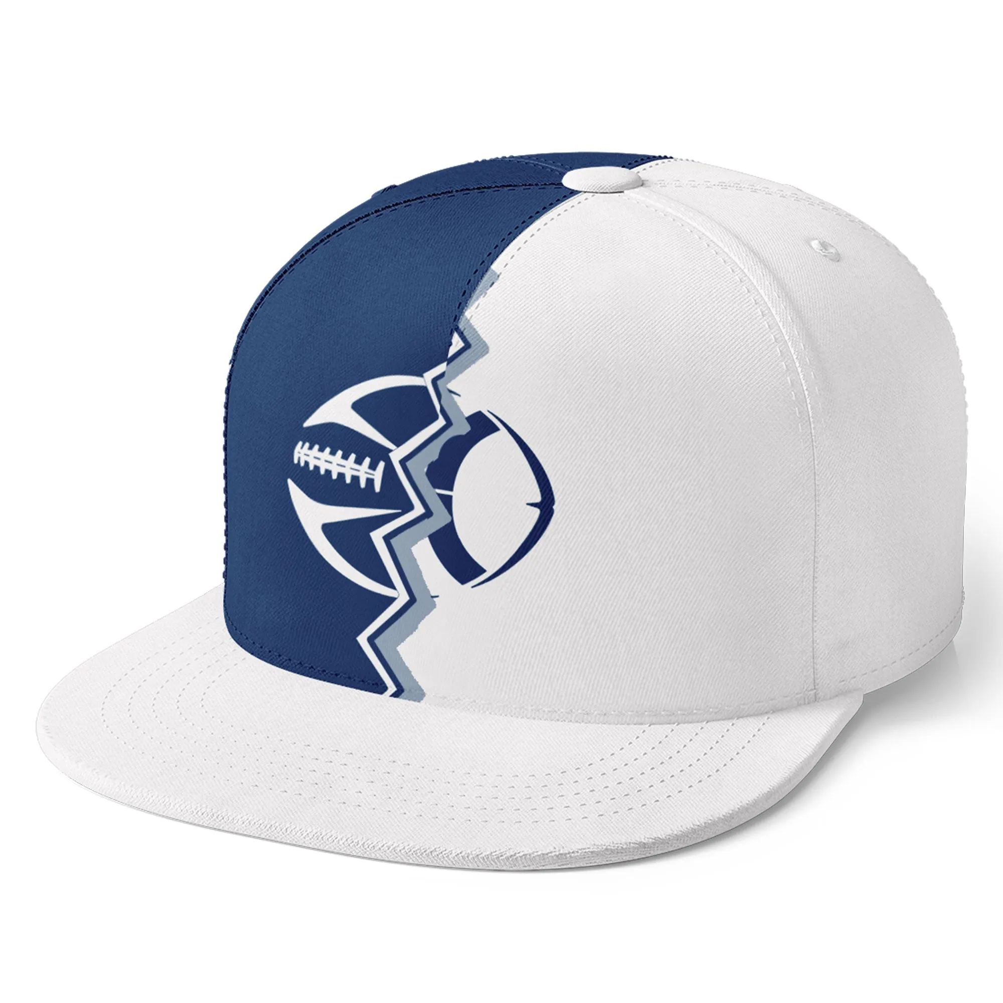 Custom Blue White Indiana MaxSoul Shoes and Hat Combo Offer Personalized Combo ZH-D028017-23