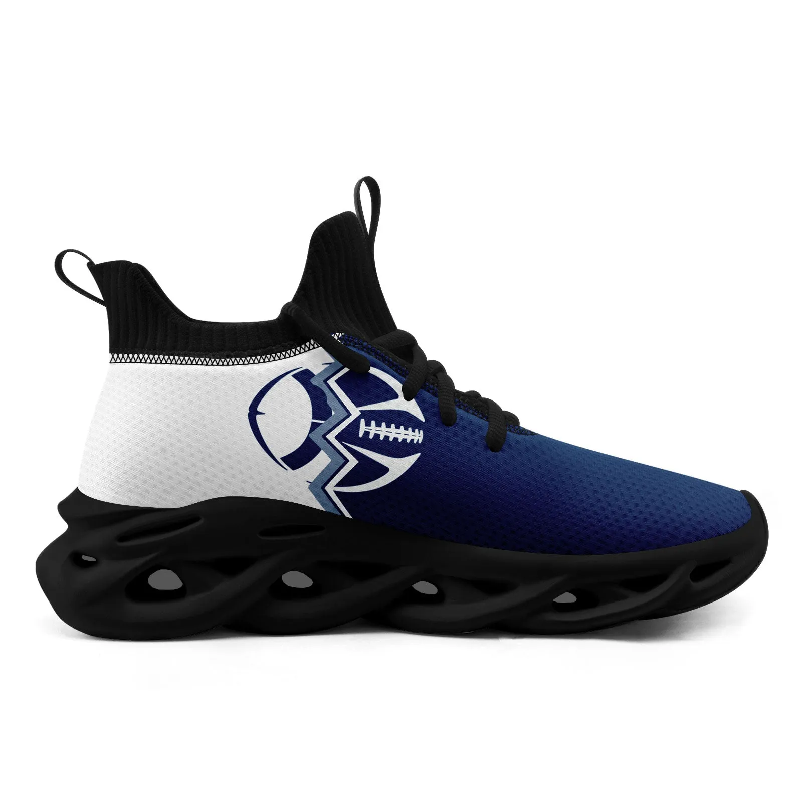 Custom Blue White Indiana MaxSoul Shoes and Hat Combo Offer Personalized Combo ZH-D028017-23