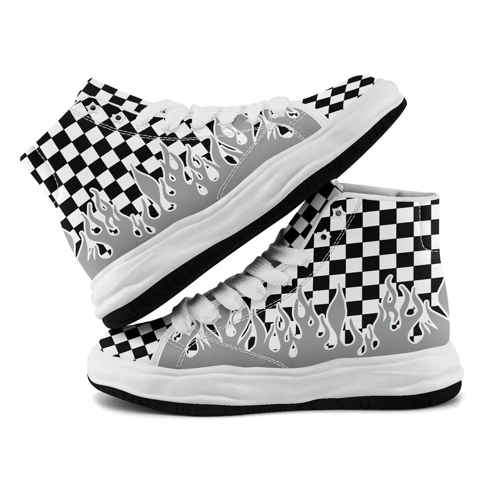 Custom Gray White Black Las Vegas Firesoul Shoes Personalized Sneaker FN039-D020272-20