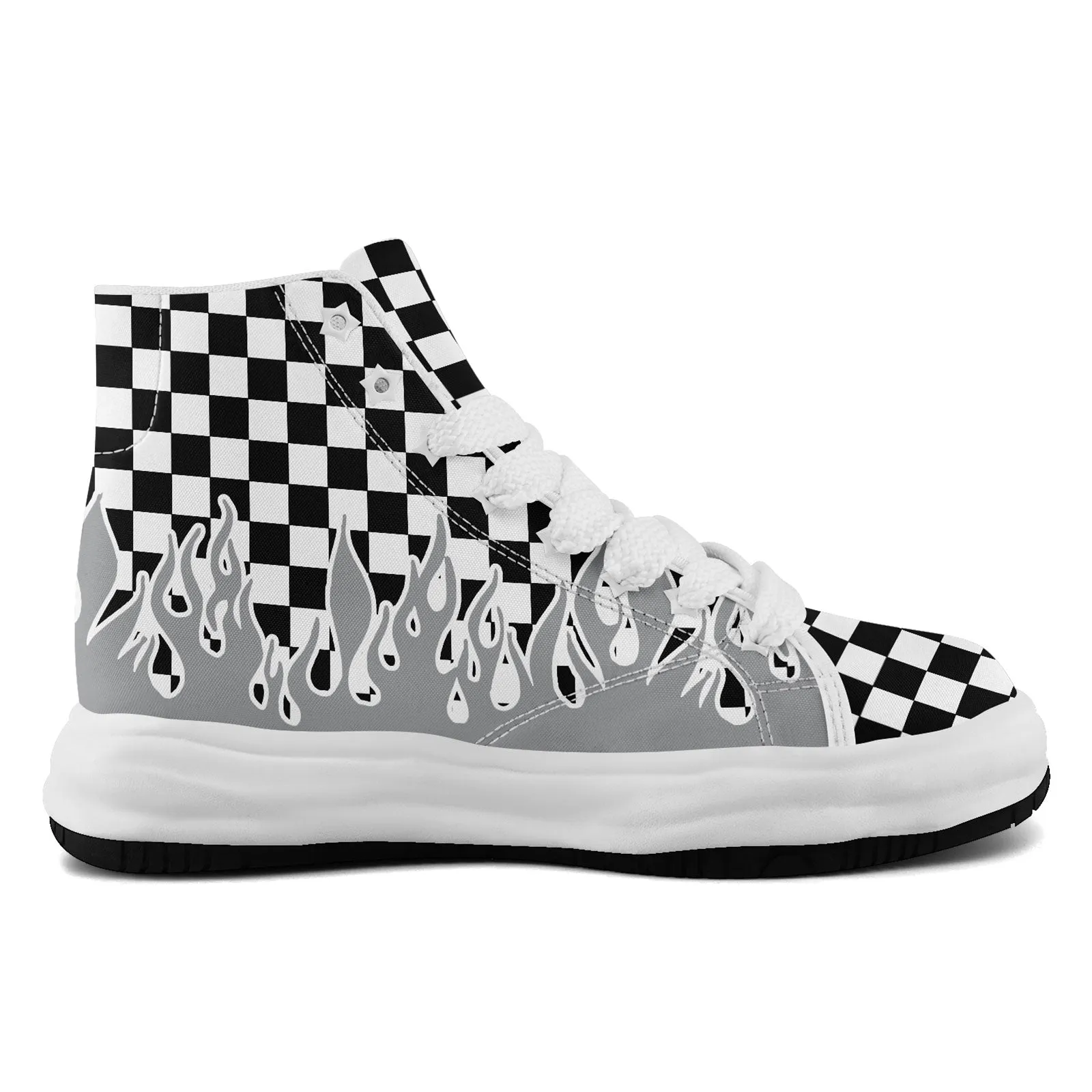 Custom Gray White Black Las Vegas Firesoul Shoes Personalized Sneaker FN039-D020272-20