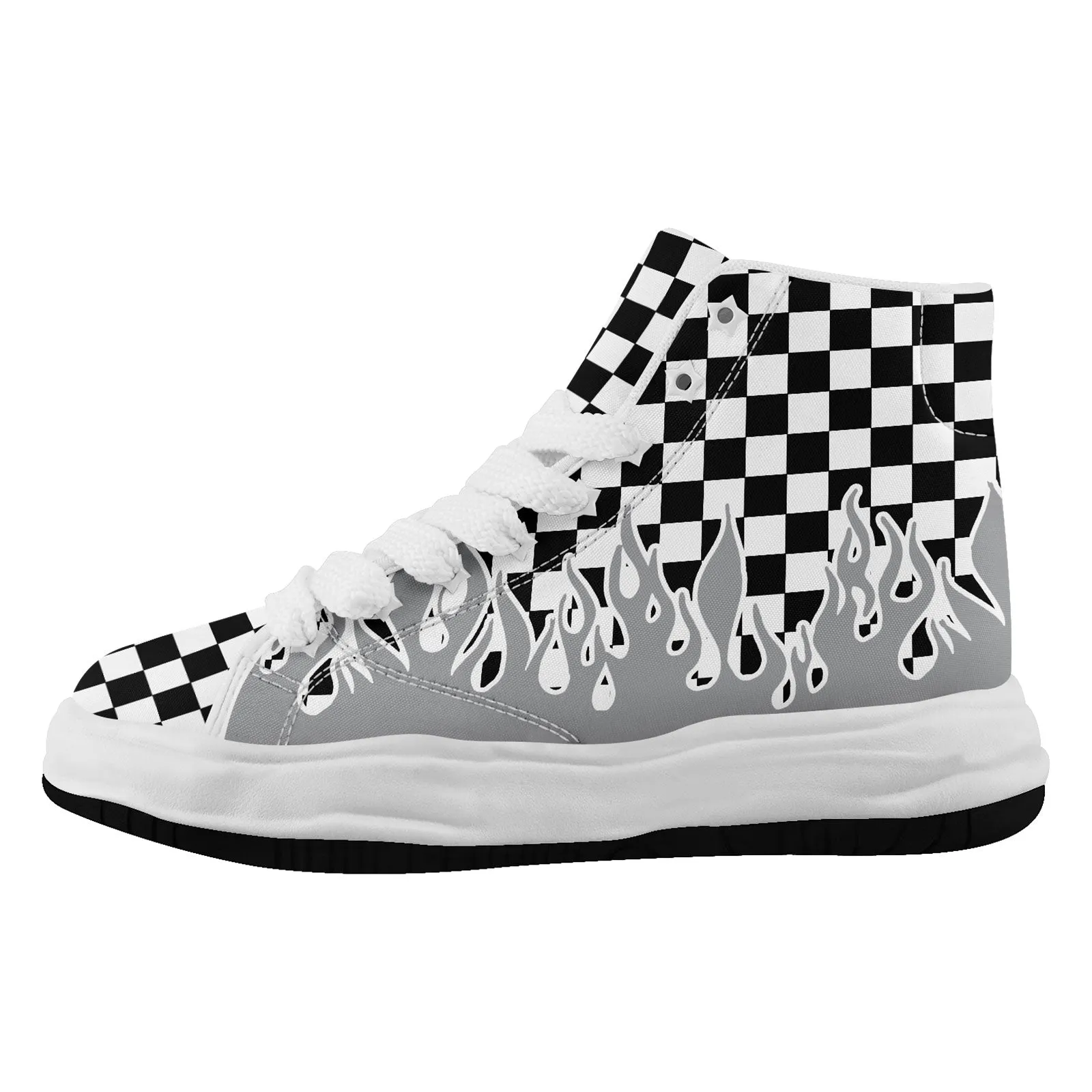 Custom Gray White Black Las Vegas Firesoul Shoes Personalized Sneaker FN039-D020272-20