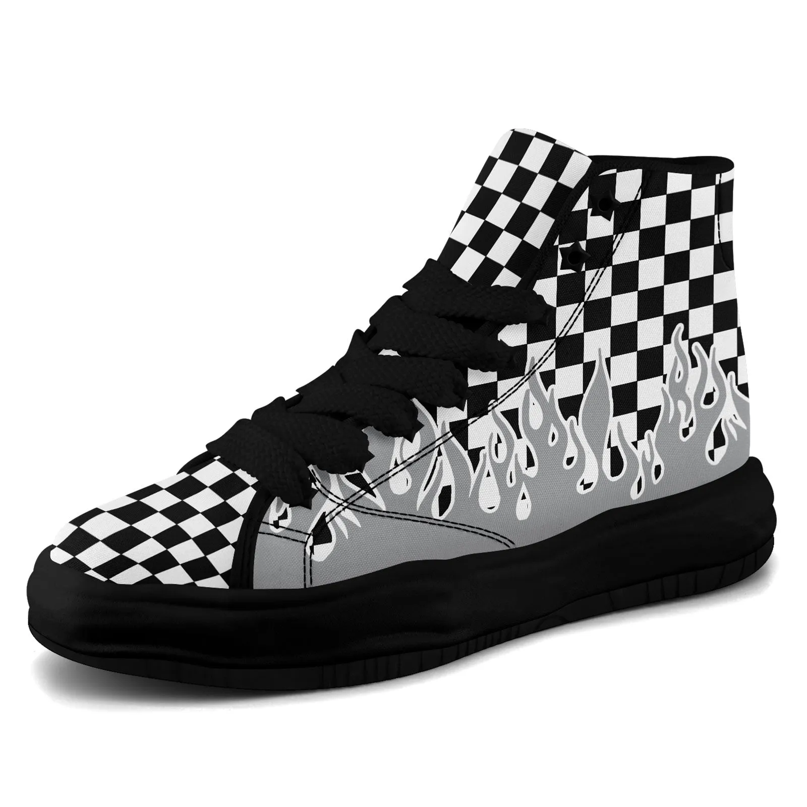 Custom Gray White Black Las Vegas Firesoul Shoes Personalized Sneaker FN039-D020272-20