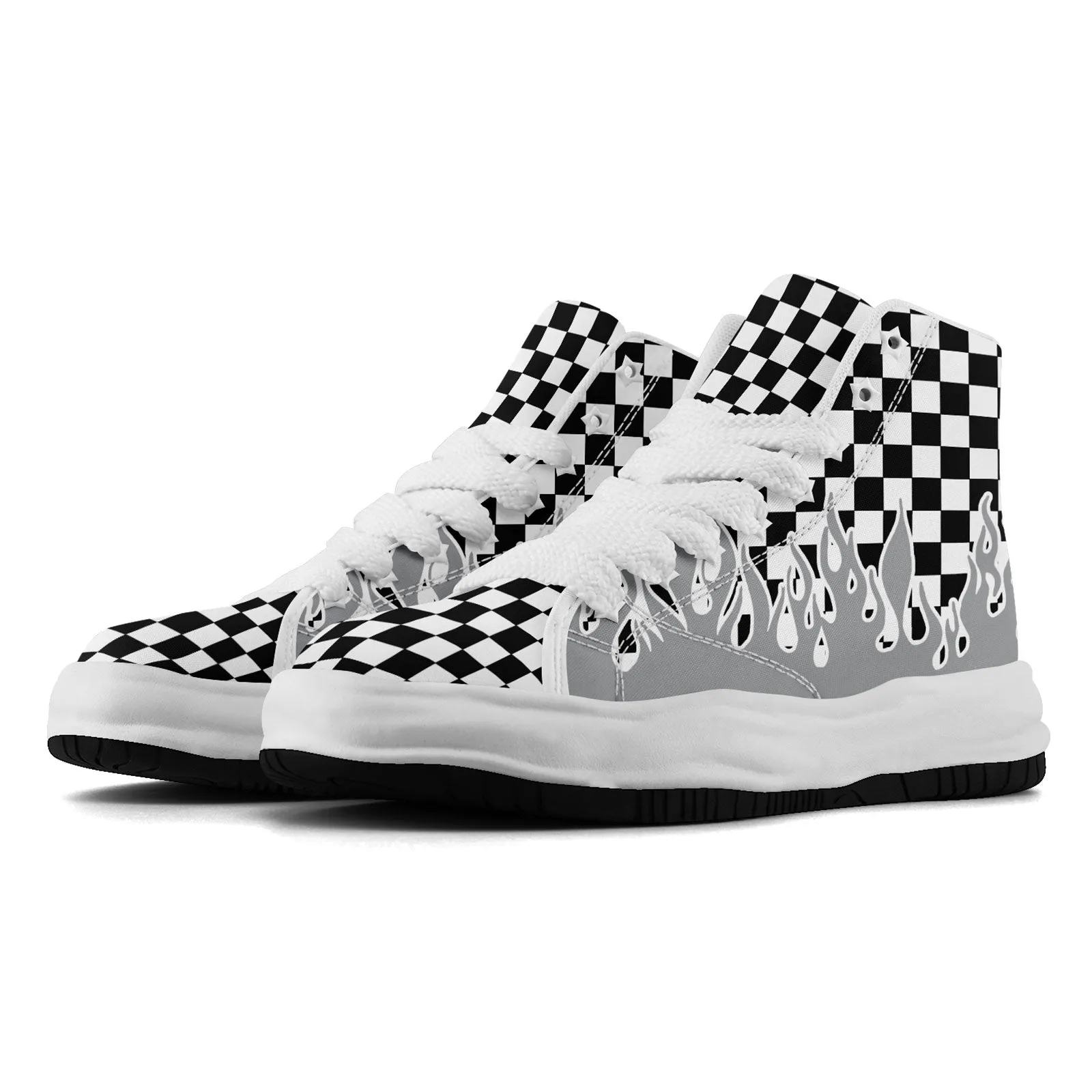 Custom Gray White Black Las Vegas Firesoul Shoes Personalized Sneaker FN039-D020272-20