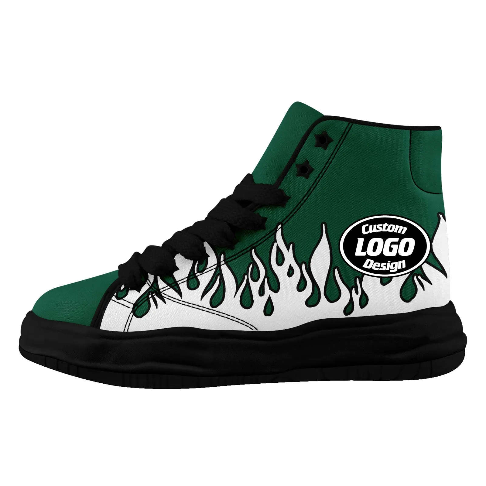 Custom Green White New York Firesoul Shoes Personalized Sneaker FN039-D020272-28