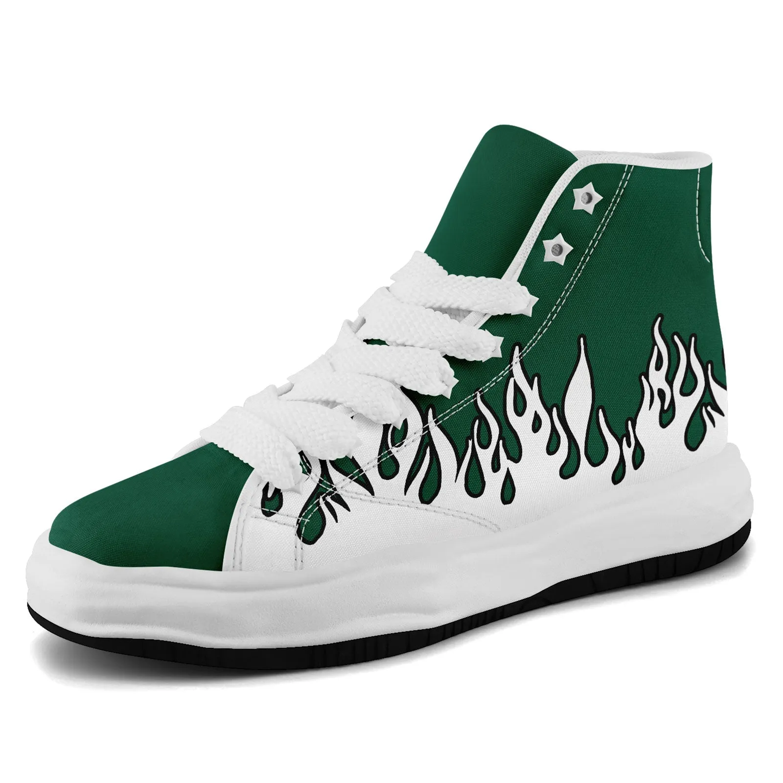 Custom Green White New York Firesoul Shoes Personalized Sneaker FN039-D020272-28