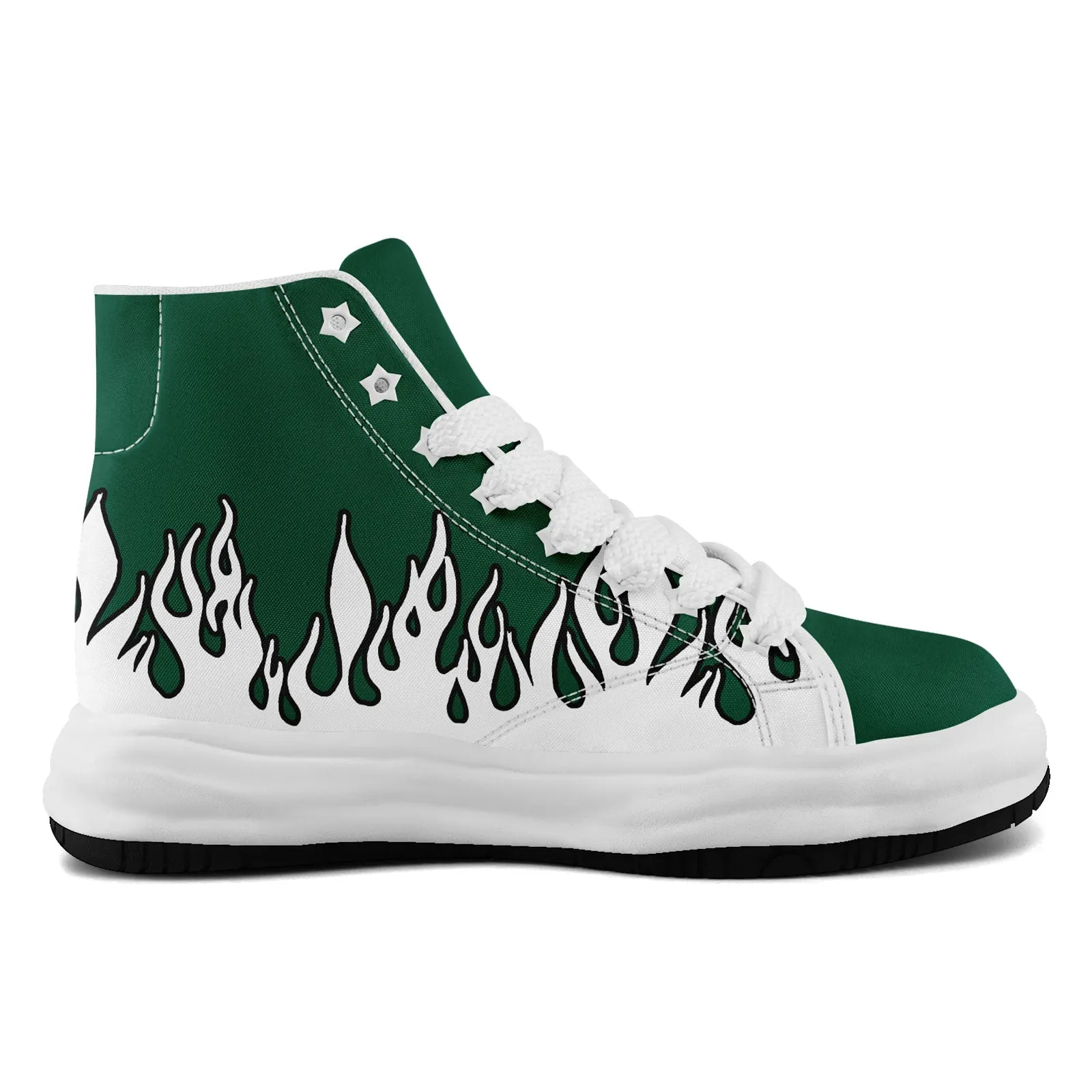 Custom Green White New York Firesoul Shoes Personalized Sneaker FN039-D020272-28