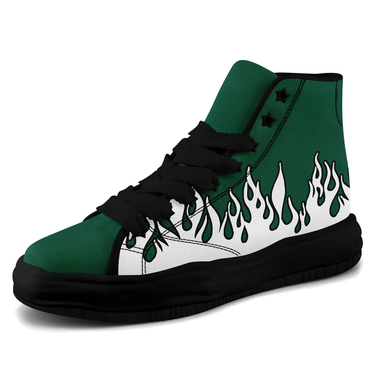 Custom Green White New York Firesoul Shoes Personalized Sneaker FN039-D020272-28