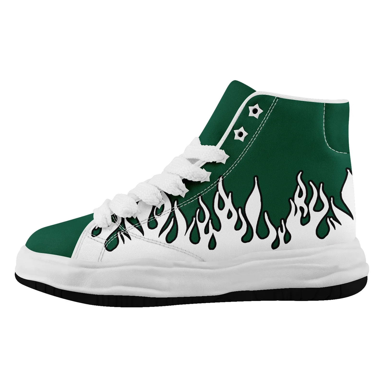 Custom Green White New York Firesoul Shoes Personalized Sneaker FN039-D020272-28