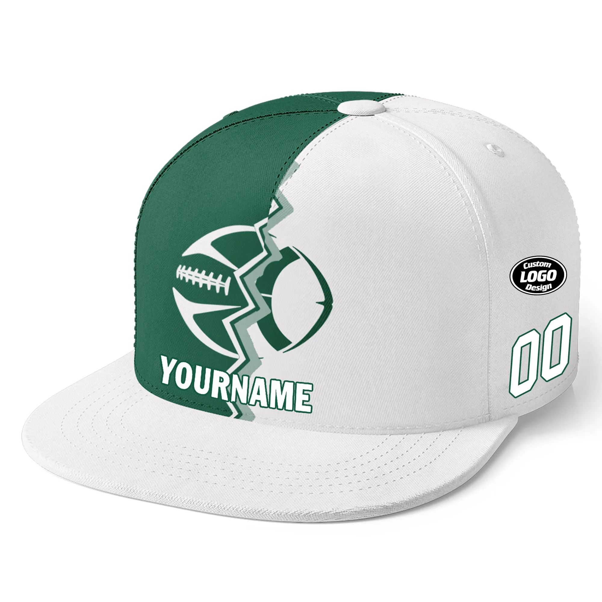 Custom Green White New York MaxSoul Shoes and Hat Combo Offer Personalized Combo ZH-D028017-30